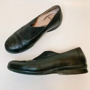 Dansko Ann Black Rounded Toe Loafers Sz 38
